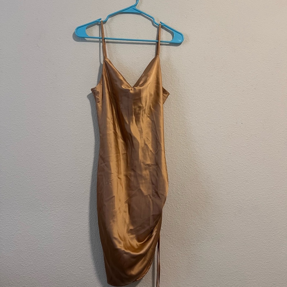 Forever 21 Gold Midi Dress